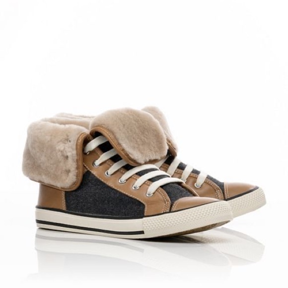 Tory Burch Benjamin High-Top Sneakers